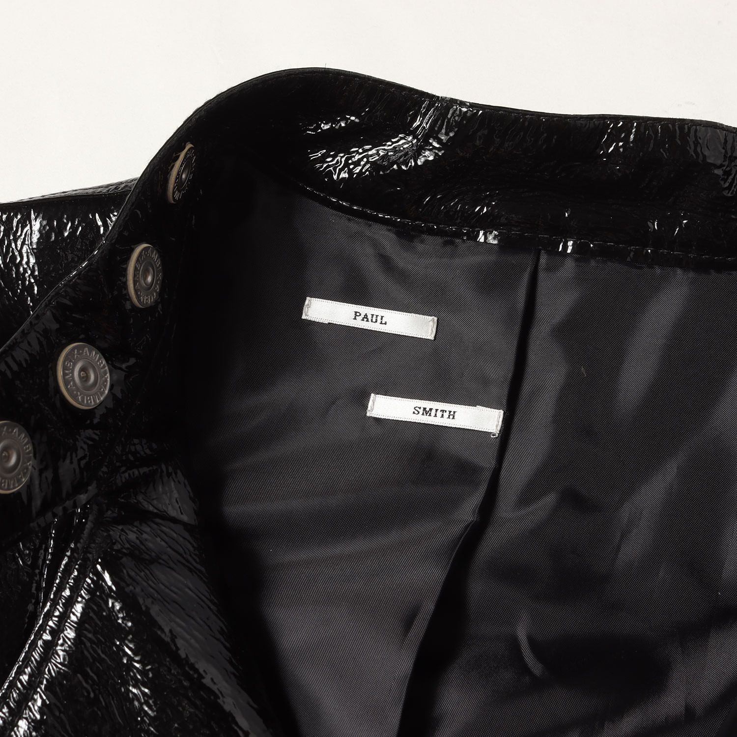 新品未使用 ポールスミス ライダースジップアップブルゾン 新品】Paul Smith ポールスミス ブルゾン ブラック 黒 サイズ:L