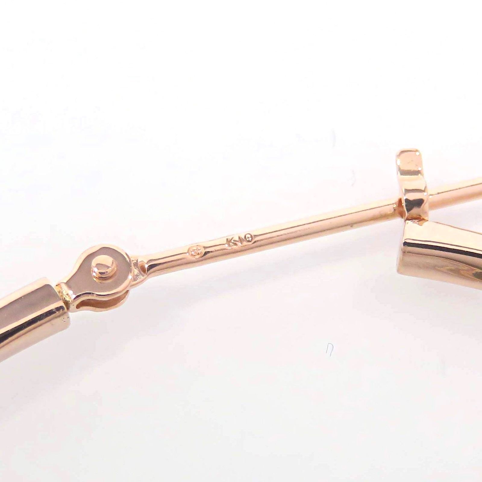 VENDOME AOYAMA ヴァンドーム青山 K10 フープ ピアス ピンクゴールド 