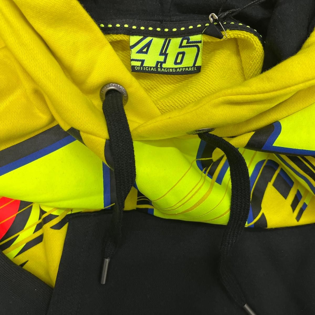 未使用】ヴァレンティーノ ロッシ VR46フーディメンズS長袖黄黒【送料