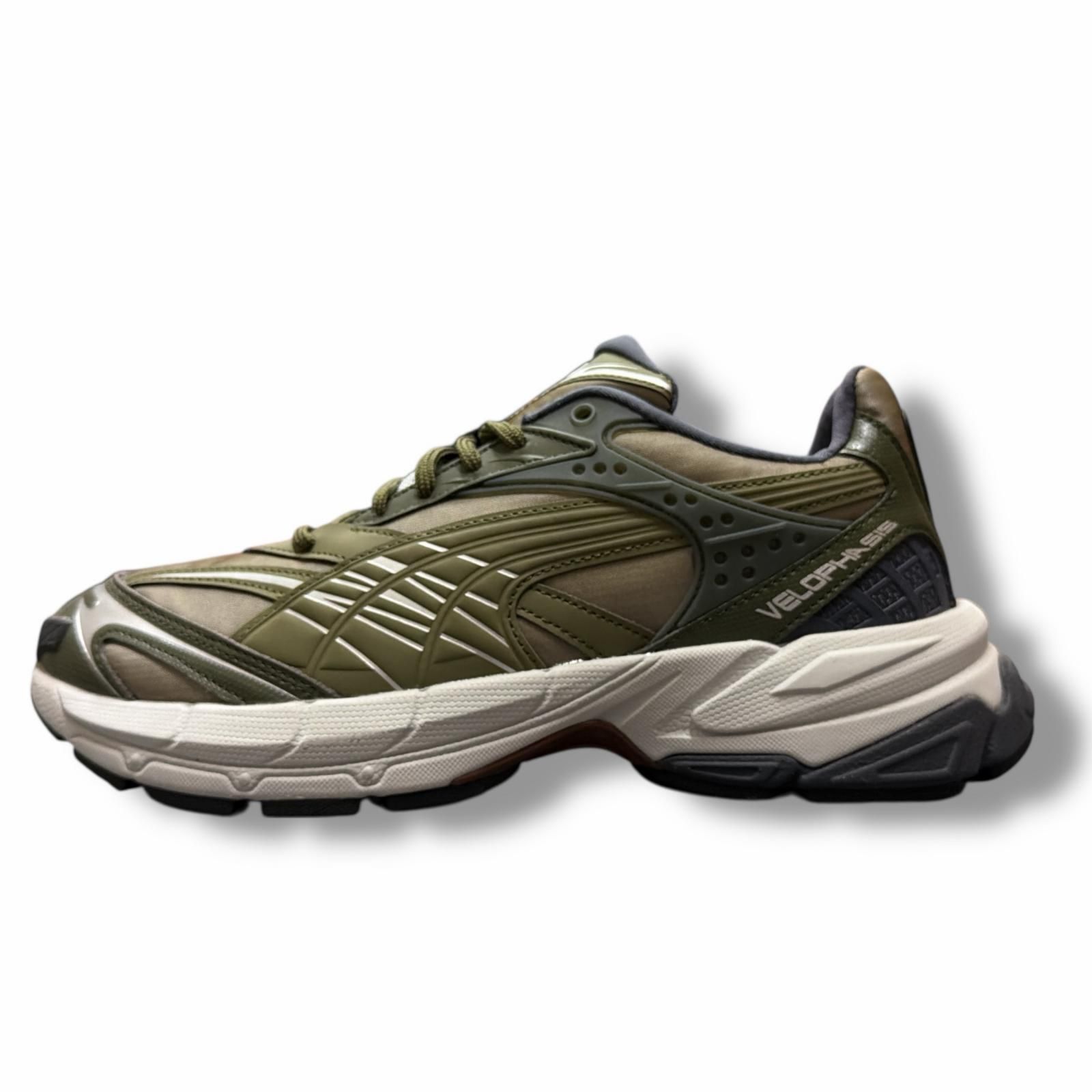未使用 PUMA Velophasis l Nylon ヴェロファシスメタルナイロンスニーカー プーマ 398261 02 Frosted Dew 27cm （4518M） 未使用 PUMA Velophasis Metal Nylon ヴェロファシスメタルナイロン