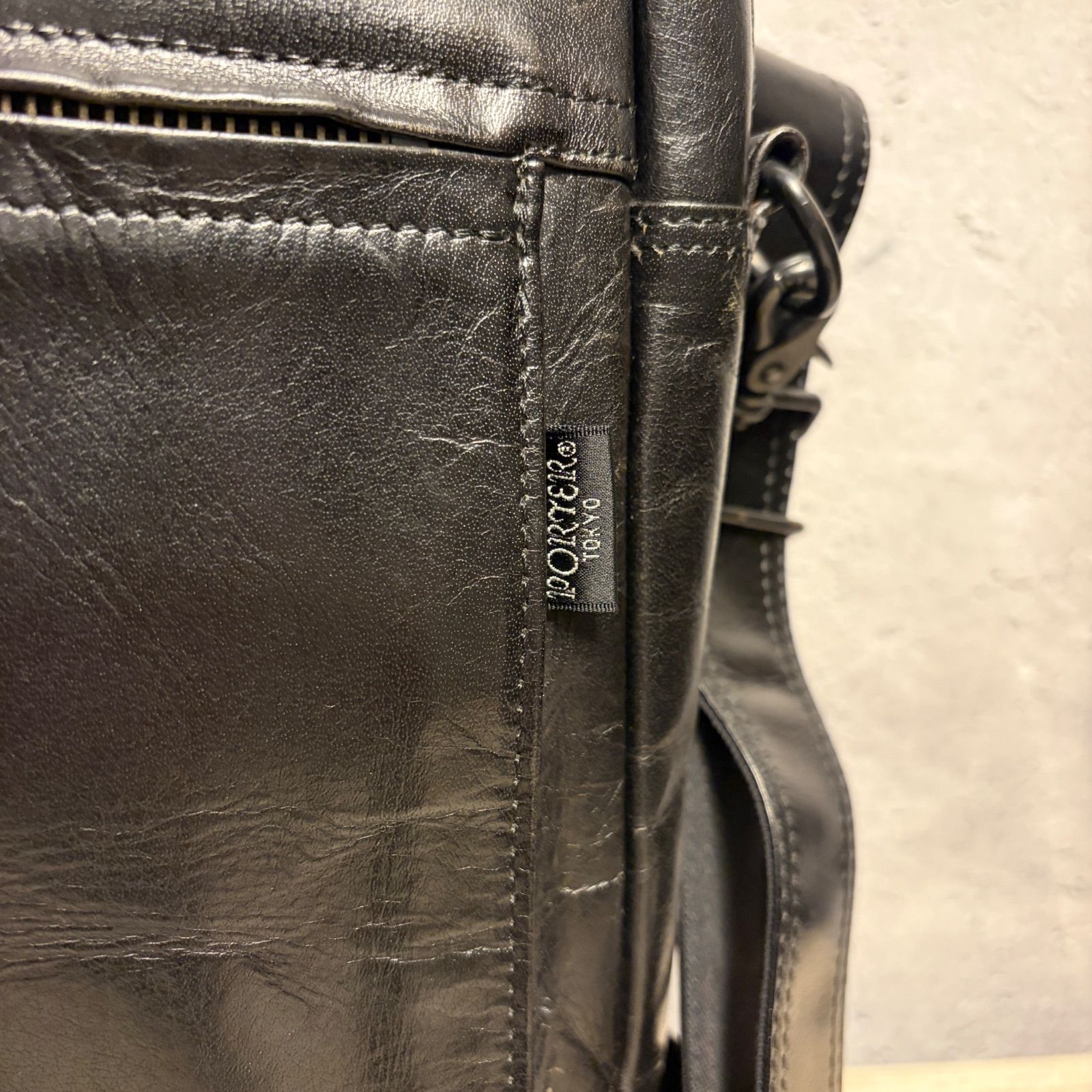 PORTER / SQUARE BRIEFCASE ポーター レザー 2WAY ビジネスバッグ
