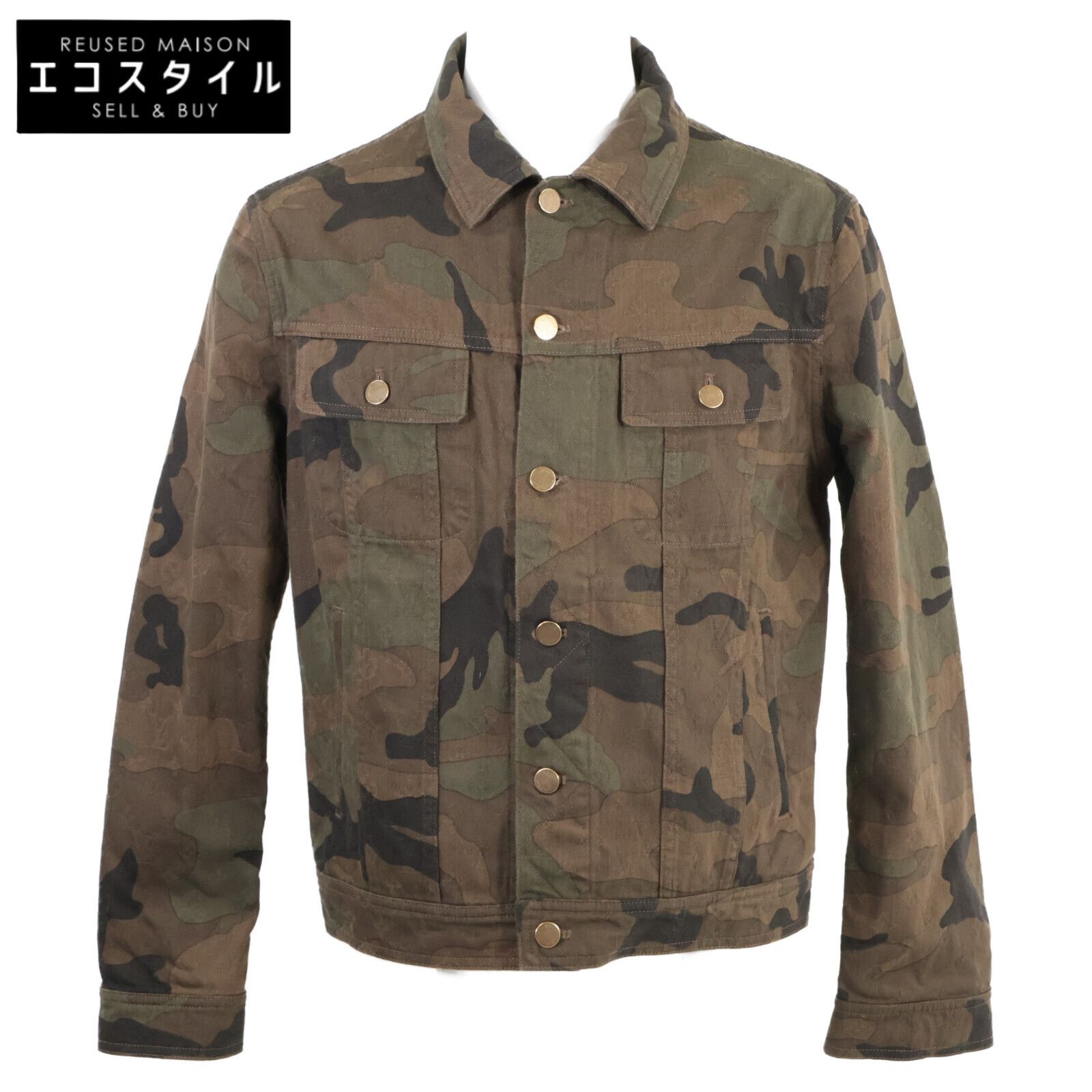 LOUIS VUITTON ルイヴィトン x Supreme シュプリーム 美品 国内正規 HDA91WDSQ モノグラム カモフラージュ デニム 48