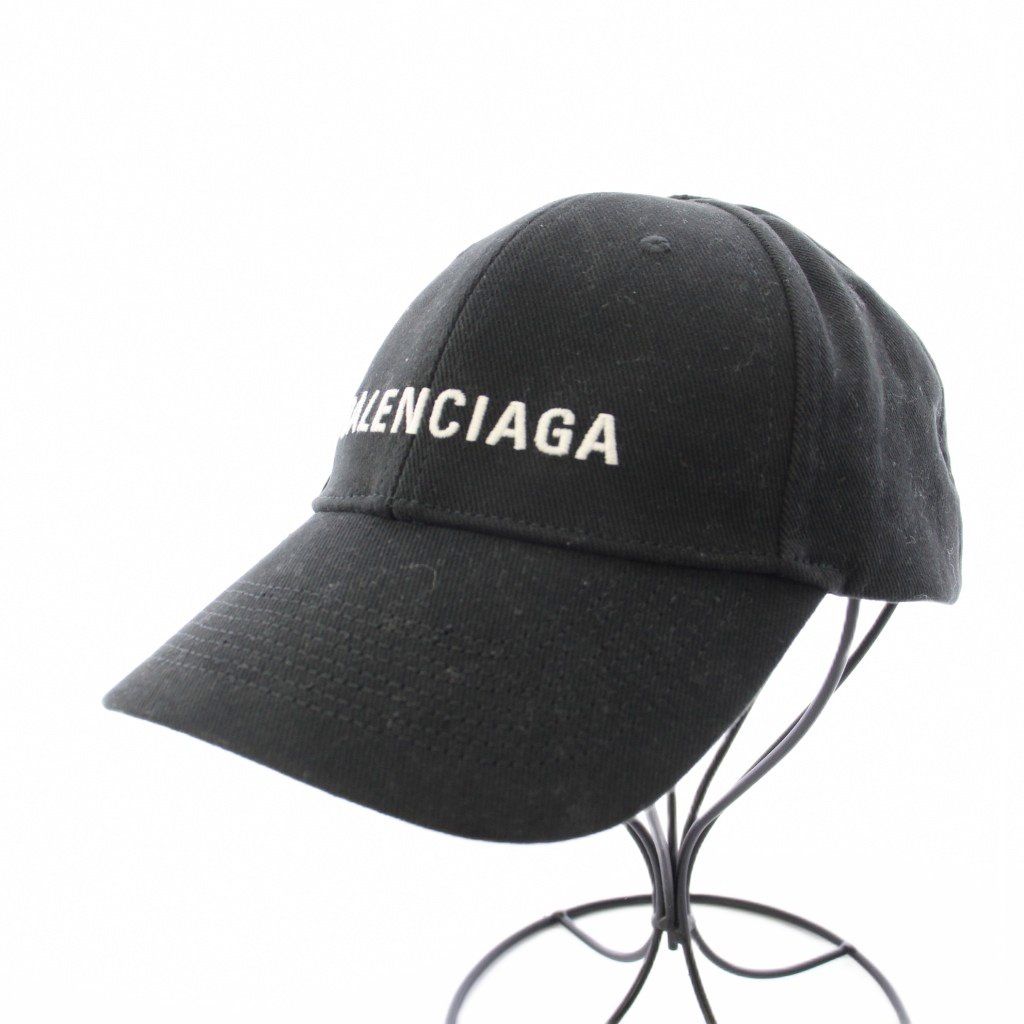バレンシアガ BALENCIAGA キャップ 帽子 6パネル クラシックロゴ 刺繍
