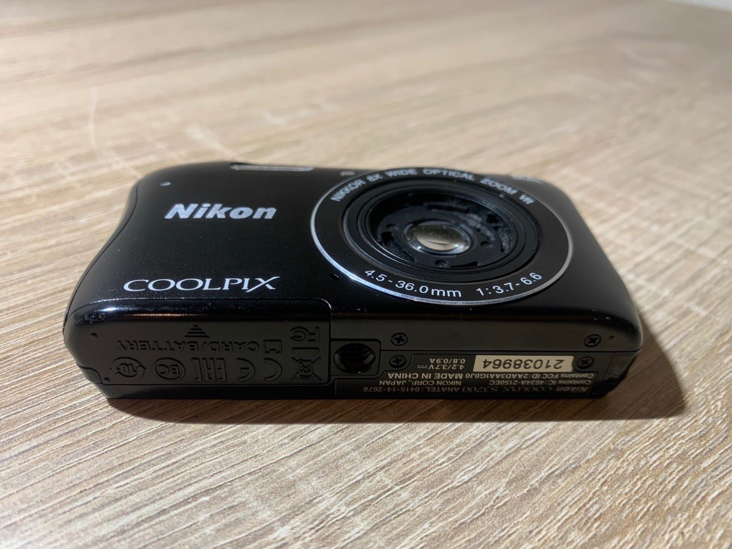 8474 Nikon COOLPIX S3700 ブラック デジカメ - メルカリ