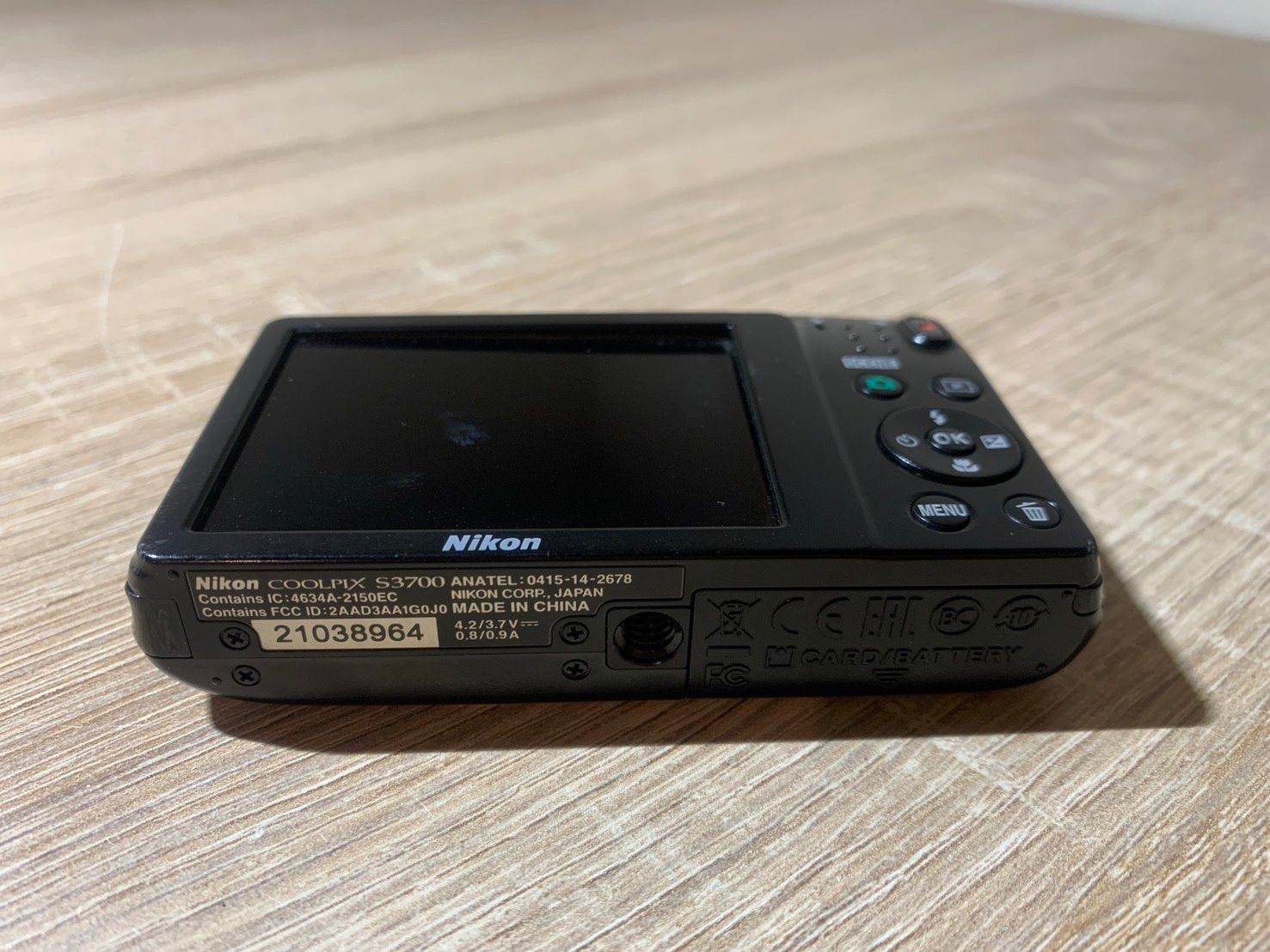 8474 Nikon COOLPIX S3700 ブラック デジカメ - メルカリ