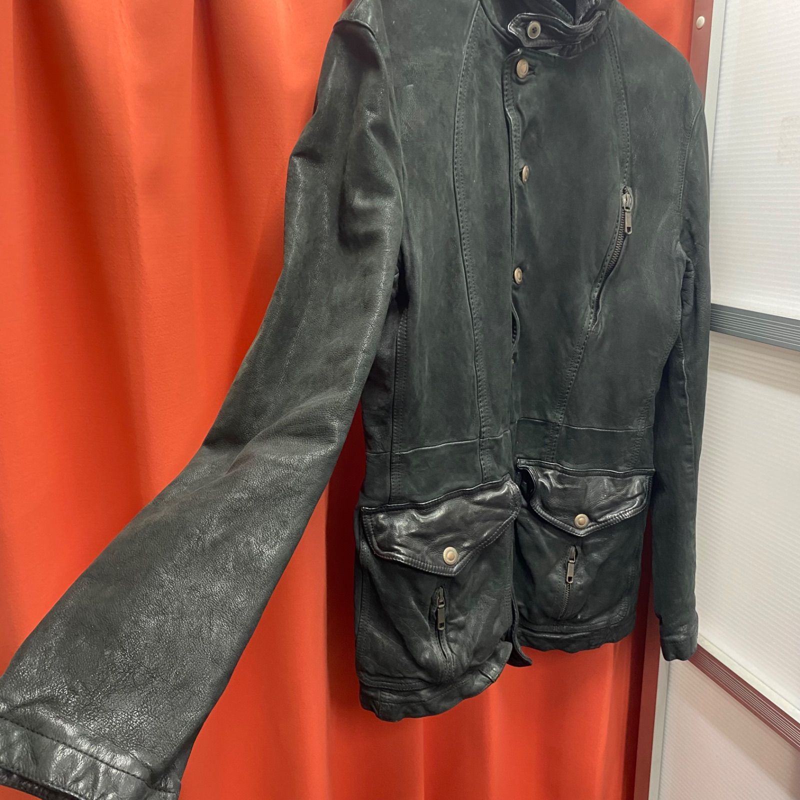 希少！ SANTACROCE サンタクローチェ レザージャケット ライダース