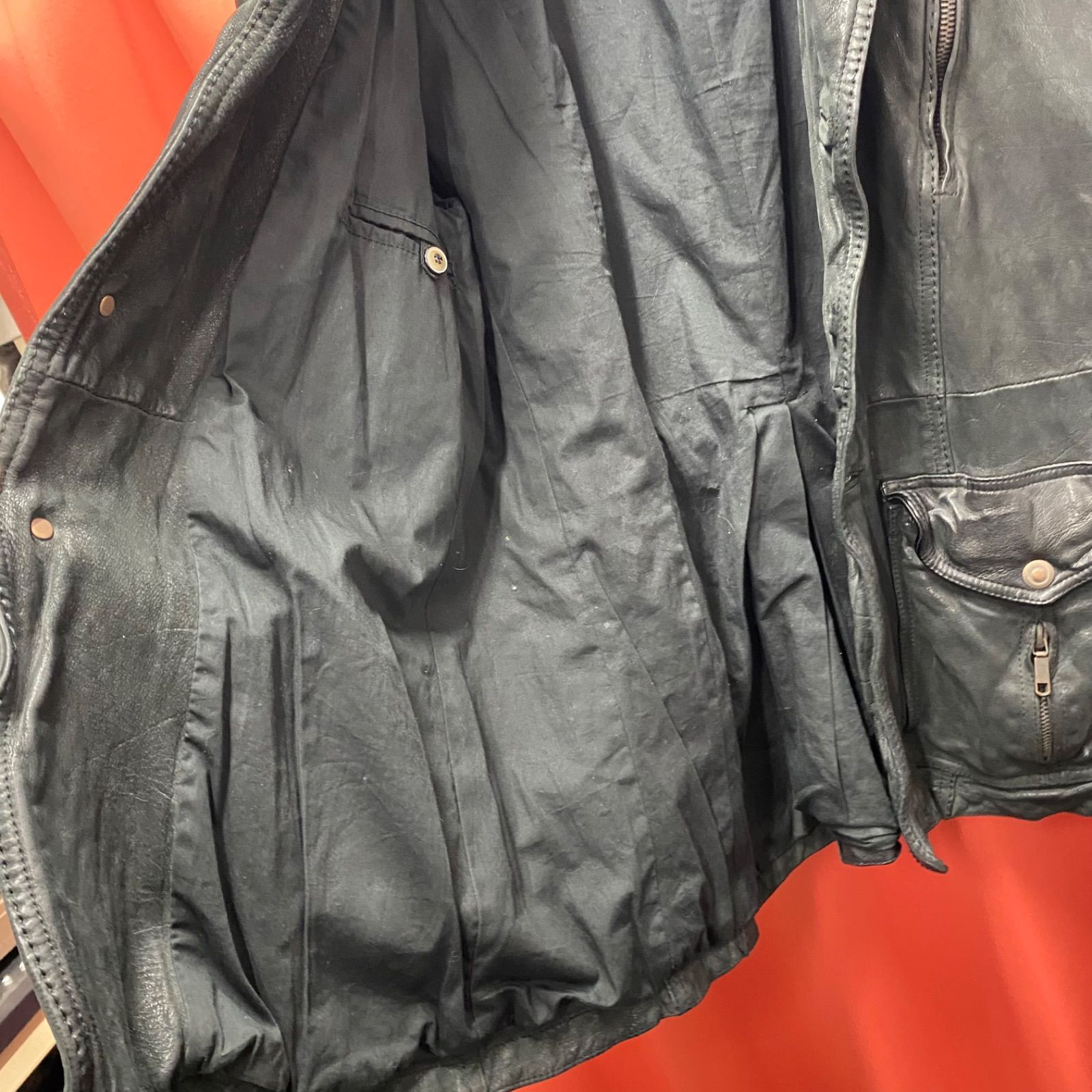 希少！ SANTACROCE サンタクローチェ レザージャケット ライダース