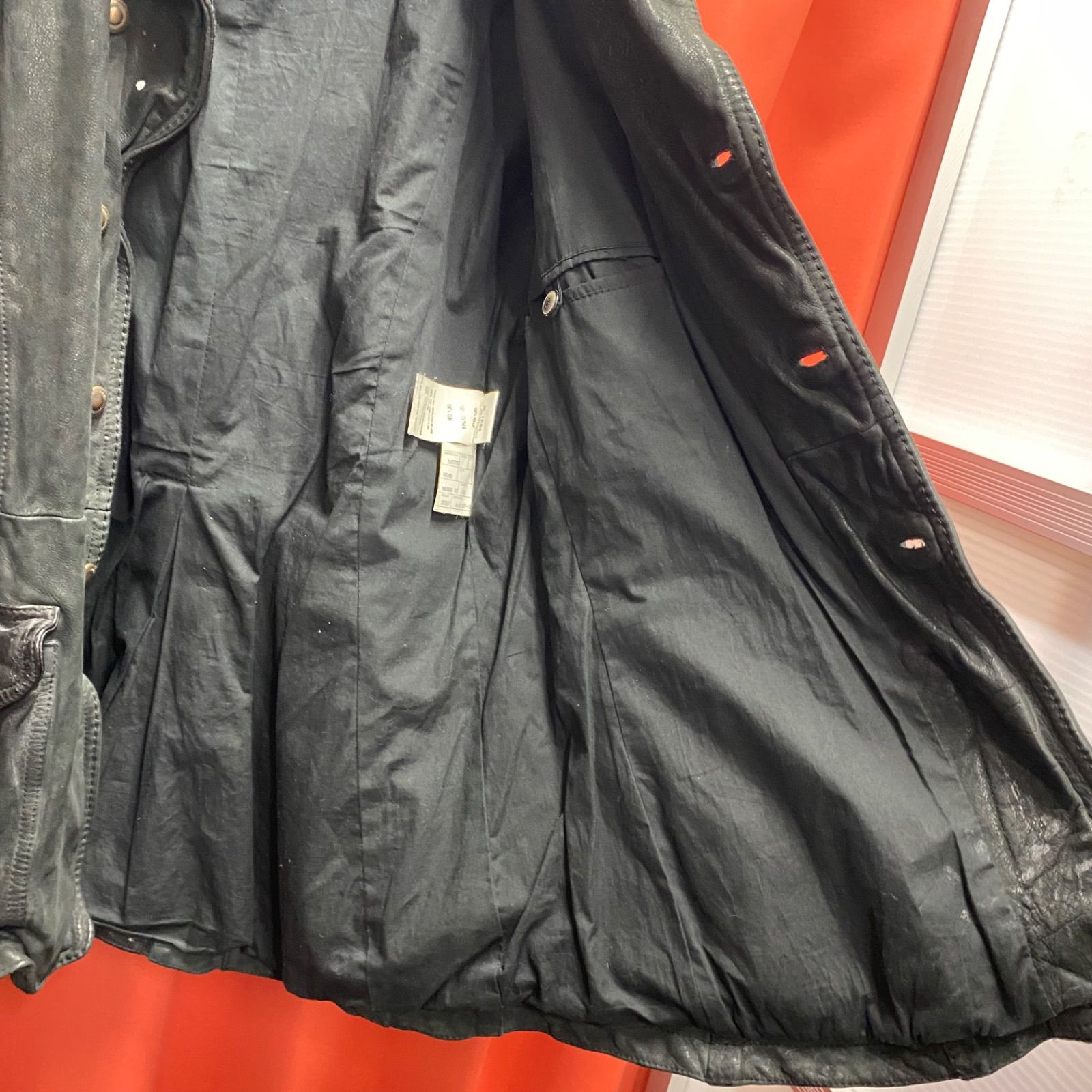 希少！ SANTACROCE サンタクローチェ レザージャケット ライダース 