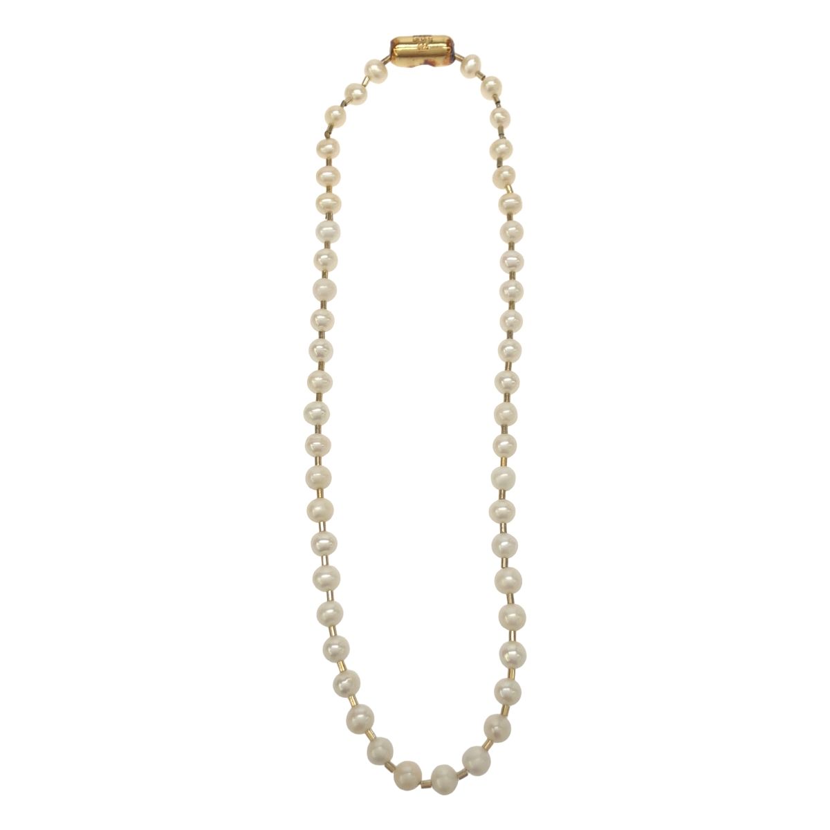美品】パールネックレスMAYU(38cm) ネックレス PEARL MAYU⁄マユ pearl 