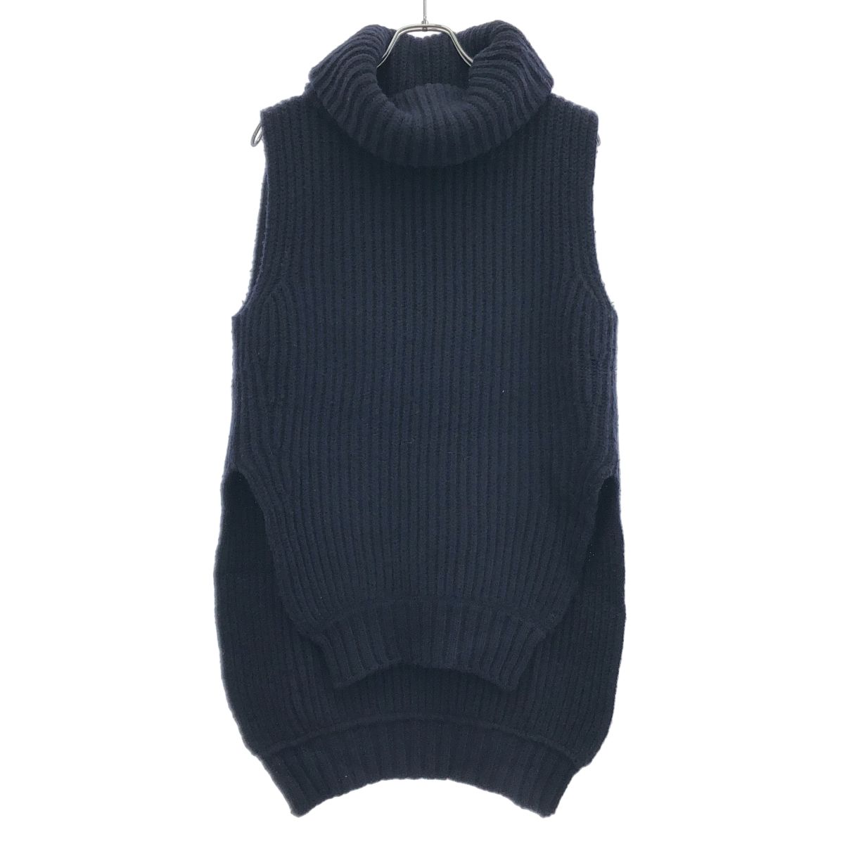 CELINE by Phoebe Philo セリーヌ フィービーファイロ 10AW オーバーネックチャンキーニットベスト 2 6M70/3131 ネイビー XS CELINE by Phoebe Philo セリーヌ フィービーファイロ 10AW オーバー