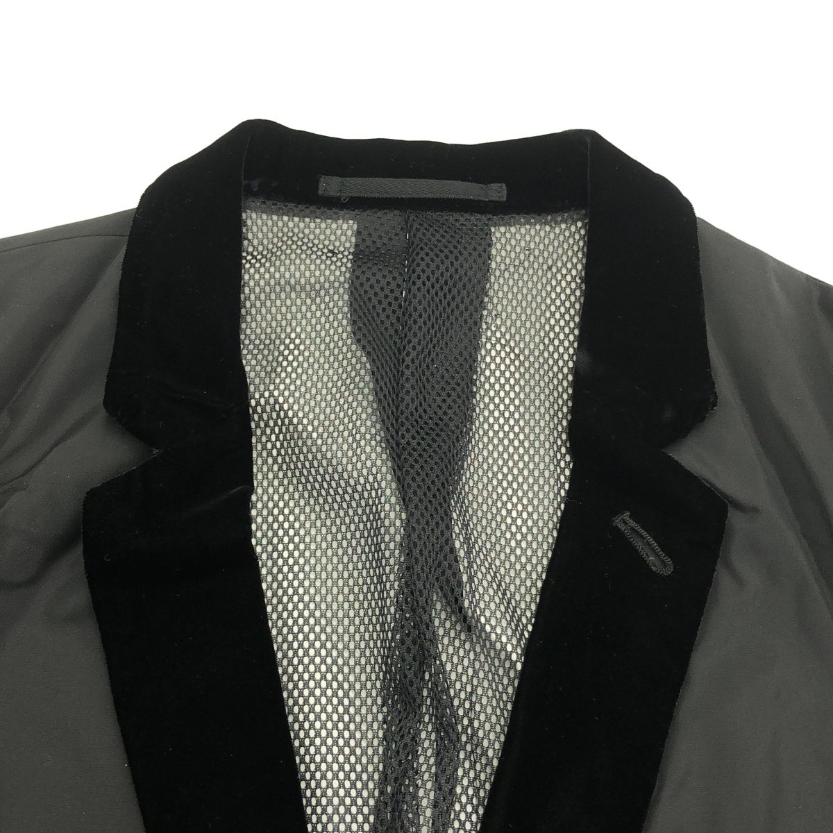 COMME des GARCONS HOMME PLUS コム デギャルソンオムプリュス 2005AW ベルベットナイロンジャケット&パンツ セットアップ PP-J014/PP-P013 ブラック S COMME des GARCONS HOMME PLUS コム デギャルソンオムプリュス 2005AW