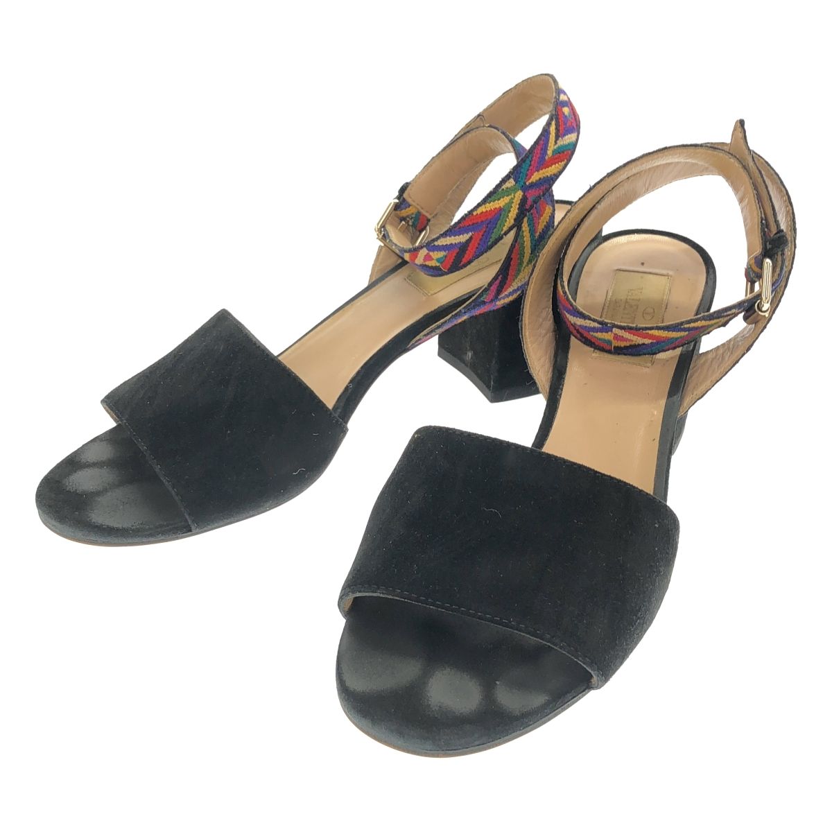 VALENTINO ヴァレンティノ マルチカラーストラップ スエード VALENTINO ヴァレンティノ マルチカラーストラップ スエード
