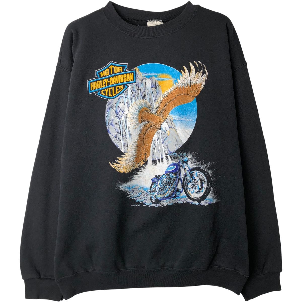 古着 90年代 TULTEX Harley-Davidson 鷲柄 イーグル柄 
