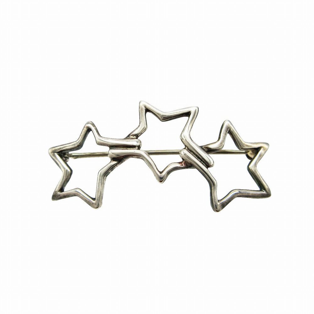TIFFANY&Co ティファニー ブローチ トリプルスター SV スターリング