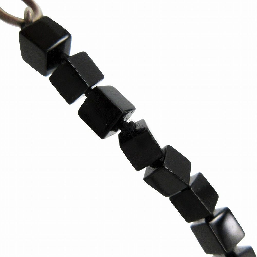 24aw ララガン R.ALAGAN CUBE STONE NECKLACE BLACK ONYX キューブ