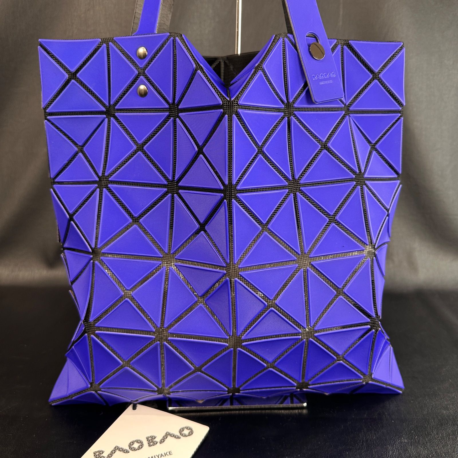BAO BAO ISSEY MIYAKE トートバッグ パープル 三角 260207A6-9J - メルカリ