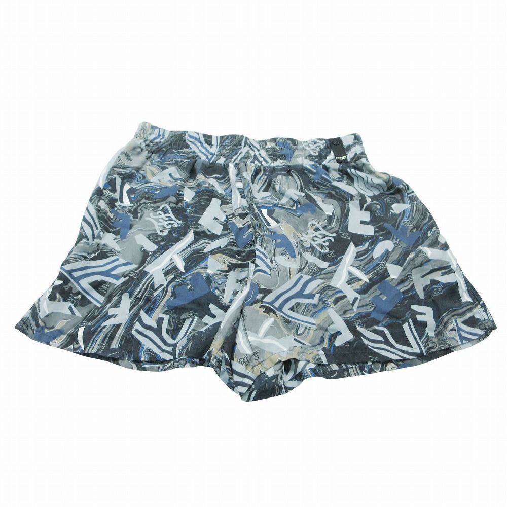 FENDI フェンディシルク ロゴ総柄 バミューダパンツ ショート FENDI フェンディシルク ロゴ総柄 バミューダパンツ ショート