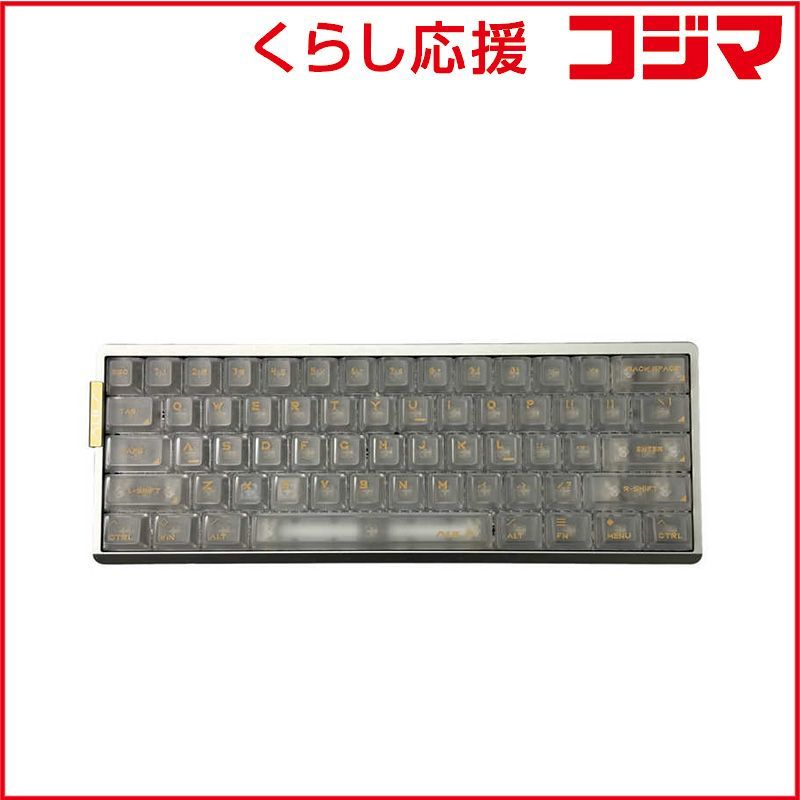 【 新品 未開封 】 AULA　ゲーミングキーボード CNCアルミボディ デュアル物理モード ダブルバックライト プロ仕様 プロチーム監修プリセット Silver(有線)　AG60AT-WS 未使用 送料無料