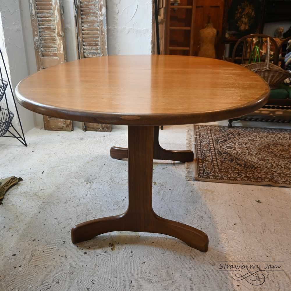 IFU-428 英国アンティーク Gplan ジープラン 北欧 ラウンドテーブル