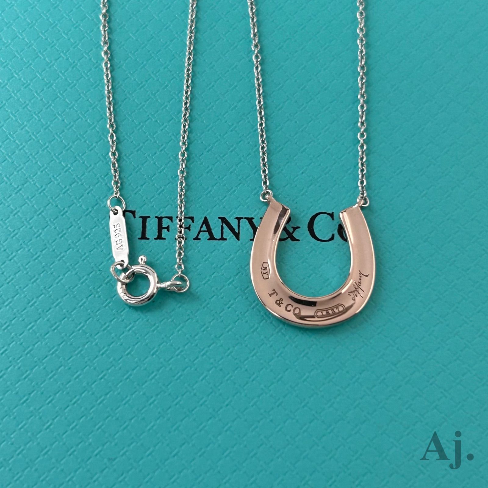 ティファニー ネックレス ペンダント ホースシュー ルベドメタル AG925