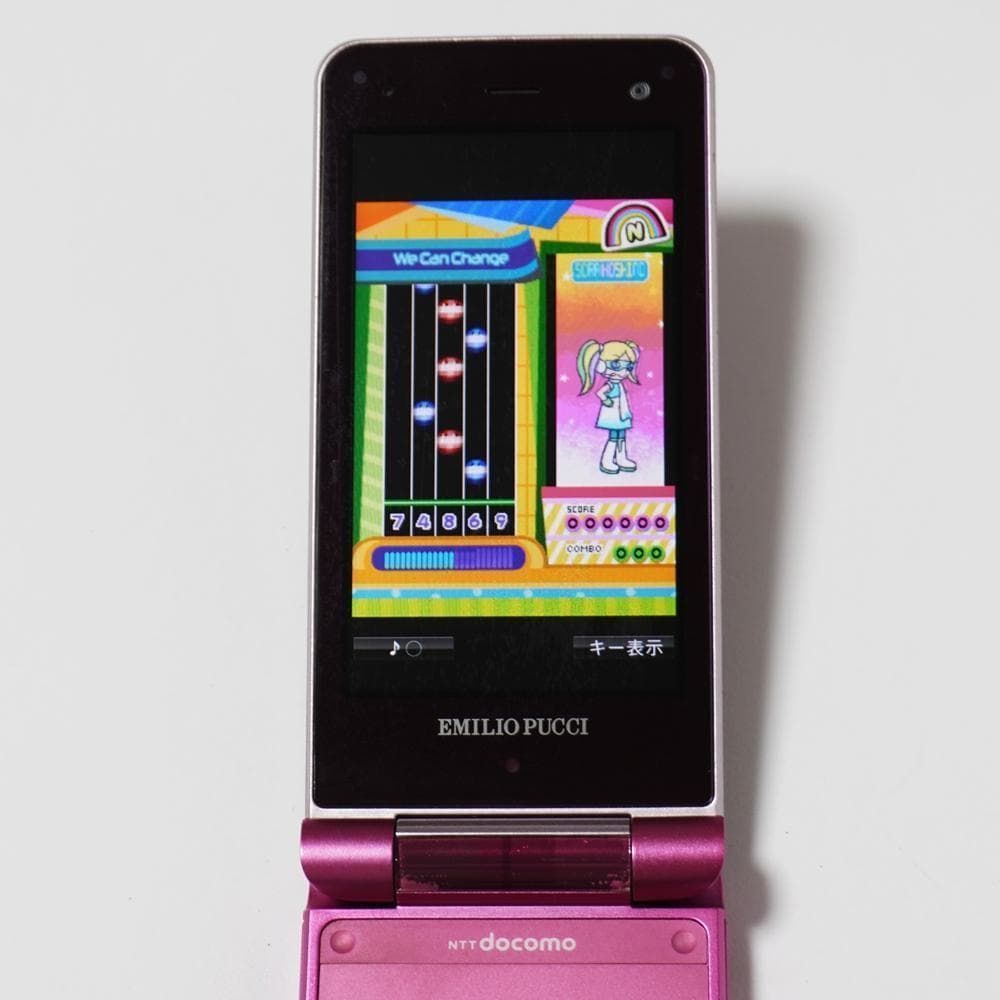 docomo STYLE series SH-08B エミリオ ピンク pop'n music iアプリ
