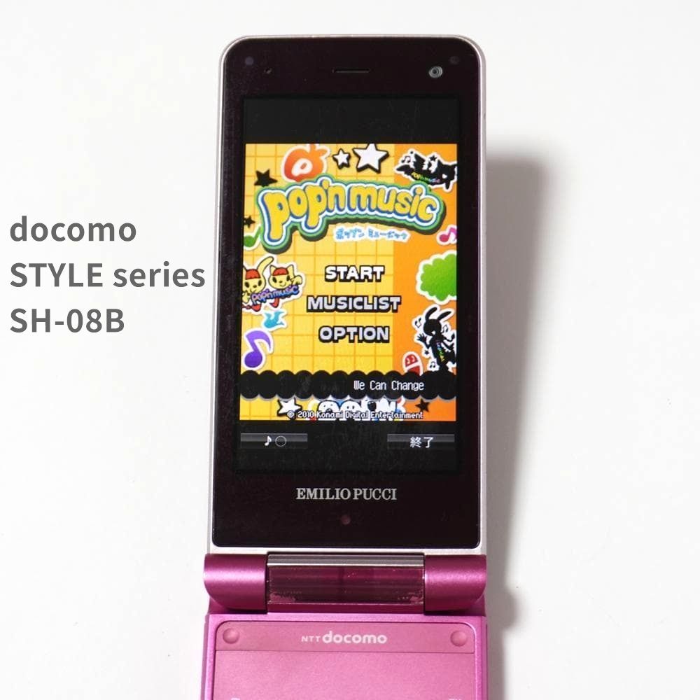 docomo SH-08M ピンク docomo STYLE series SH-08B エミリオ ピンク pop'n music iアプリ