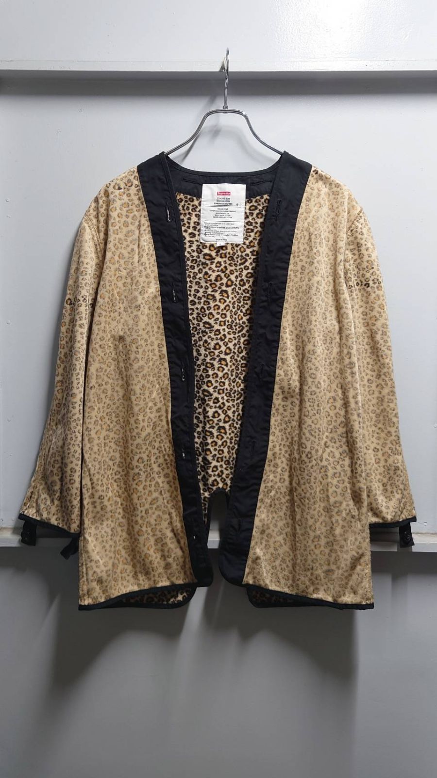 11's Supreme Leopard Lined Trench Coat Black S - メルカリ