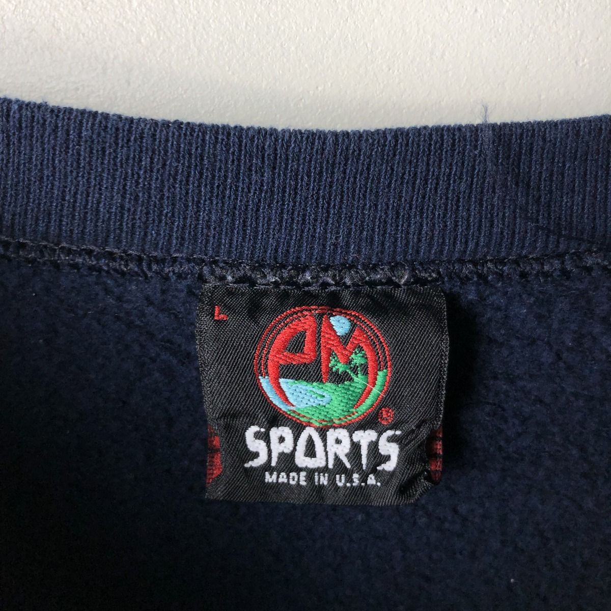 古着 90年代 PM SPORTS カレッジスウェットシャツ トレーナー USA製 メンズL相当 ヴィンテージ/eaa613771 古着 90年代 PM SPORTS カレッジスウェットシャツ トレーナー USA製