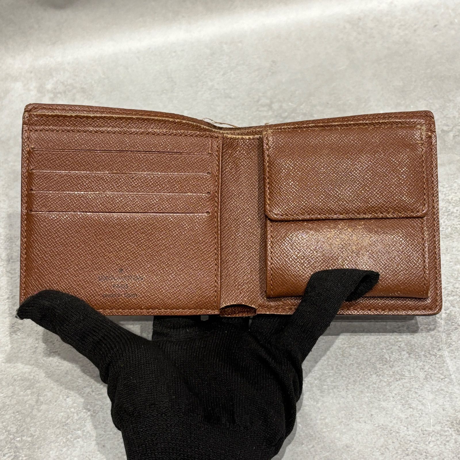 ルイヴィトン LOUISVUITTON モノグラム 定番 二つ折り財布 