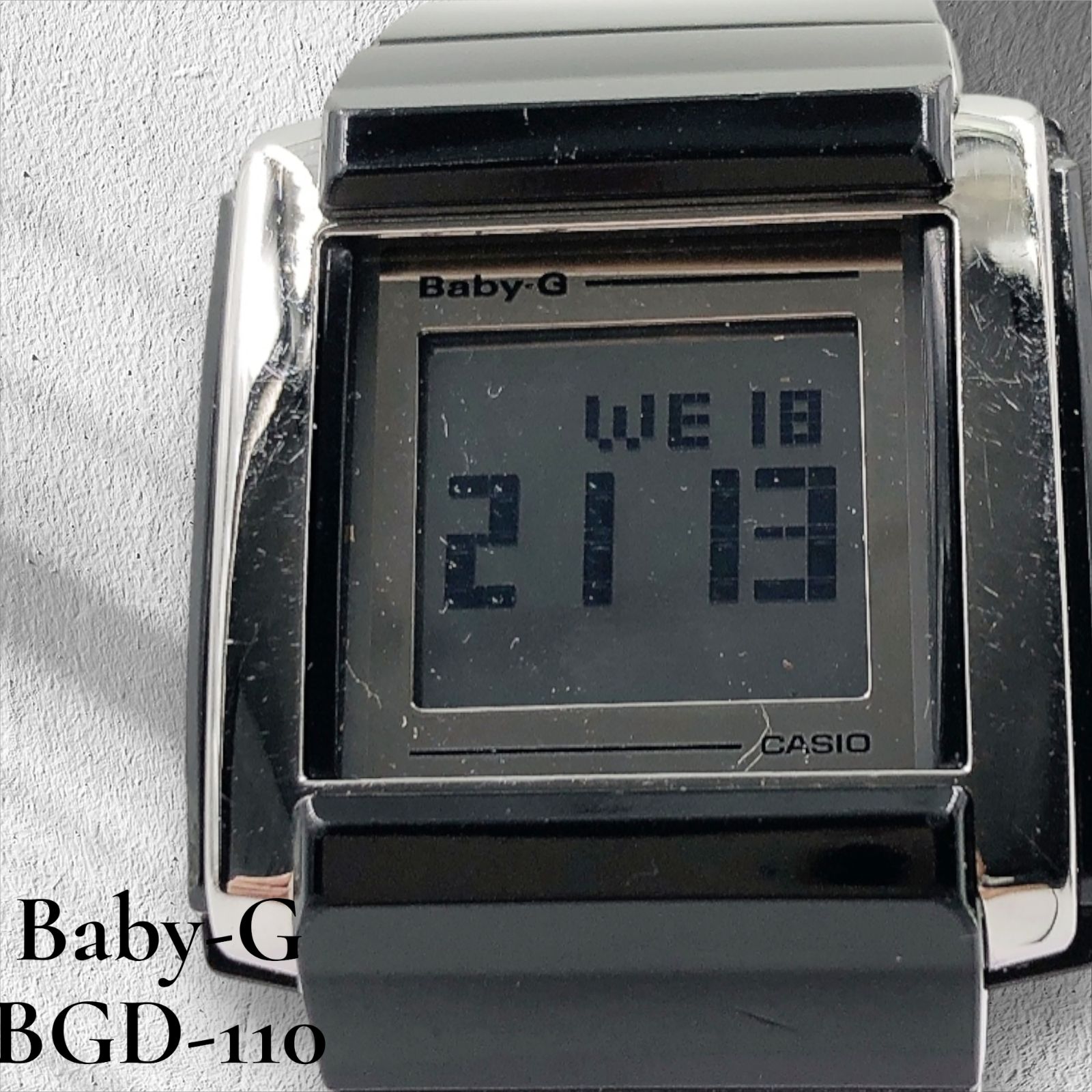 CASIO Baby-G CASKET カシオ ベイビージー BGD-110 カスケット 黒 