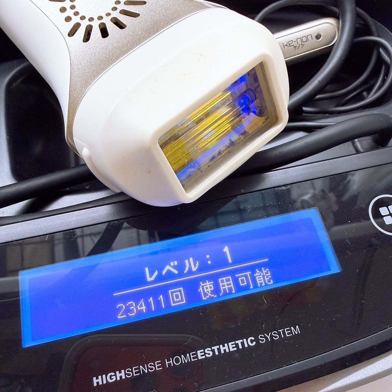 残量 ほぼ未使用??眉毛脱毛器付き》 ケノン ver 4.1 カートリッジ付き