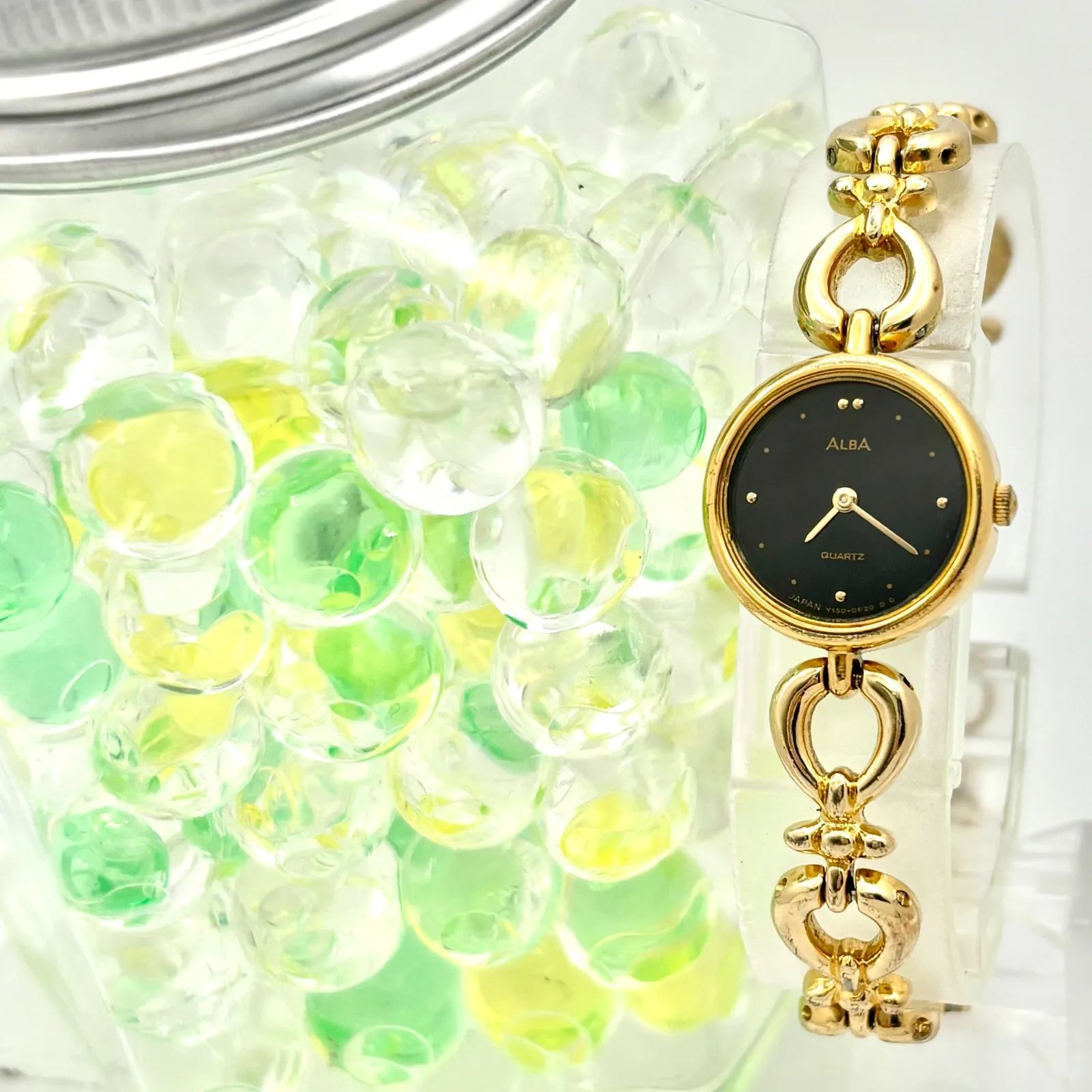 新品電池】SEIKO セイコー ALBA アルバ ゴールド Y150-0800 063166