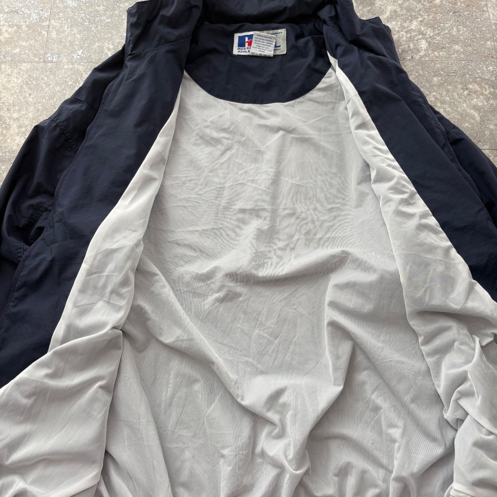 RUSSELL ATHLETIC ナイロンジャケット テック系 フルジップ 3XL 