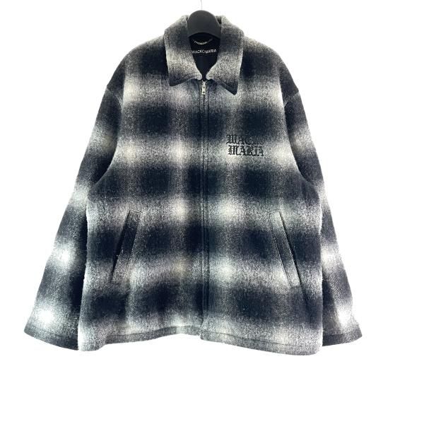 【中古】WACKO MARIA 25AW OMBRE CHECK 50S JACKET サイズXL ブラック ワコマリア[17][240017750067] 中古】WACKO MARIA 25AW OMBRE CHECK 50S JACKET サイズXL ブラック