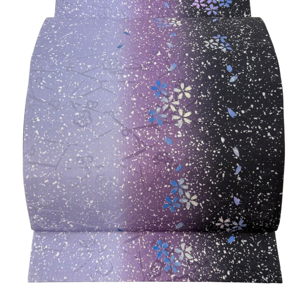 美品】 袋帯 名品 桜 花びら 金銀彩 紫 全通 正絹 【中古】 - メルカリ