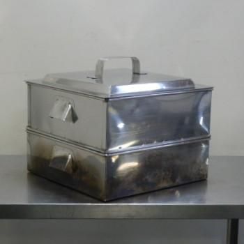 業務用 18-8 ステンレス 角蒸し器 1段 36cm 蒸器 W380D450H340mm 内寸