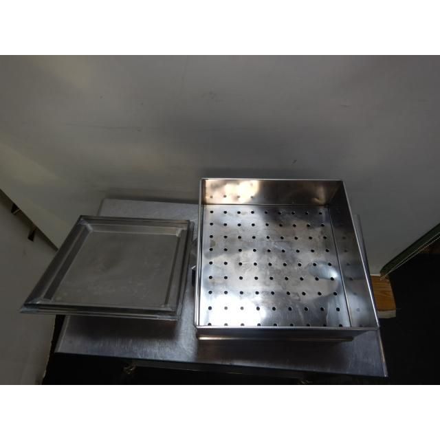 業務用 18-8 ステンレス 角蒸し器 1段 36cm 蒸器 W380D450H340mm 内寸