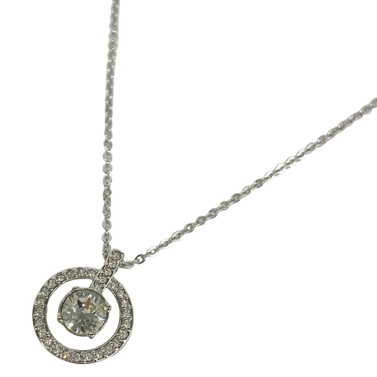 最安値，定番人気 SWAROVSKI(スワロフスキー) ネックレス美品 - クリア 