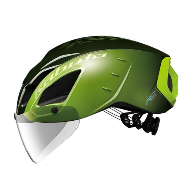 OGK KABUTO オージーケーカブト ヘルメット AERO-R2 エアロ R2 S/M(55-58cm) オリーブイエロー