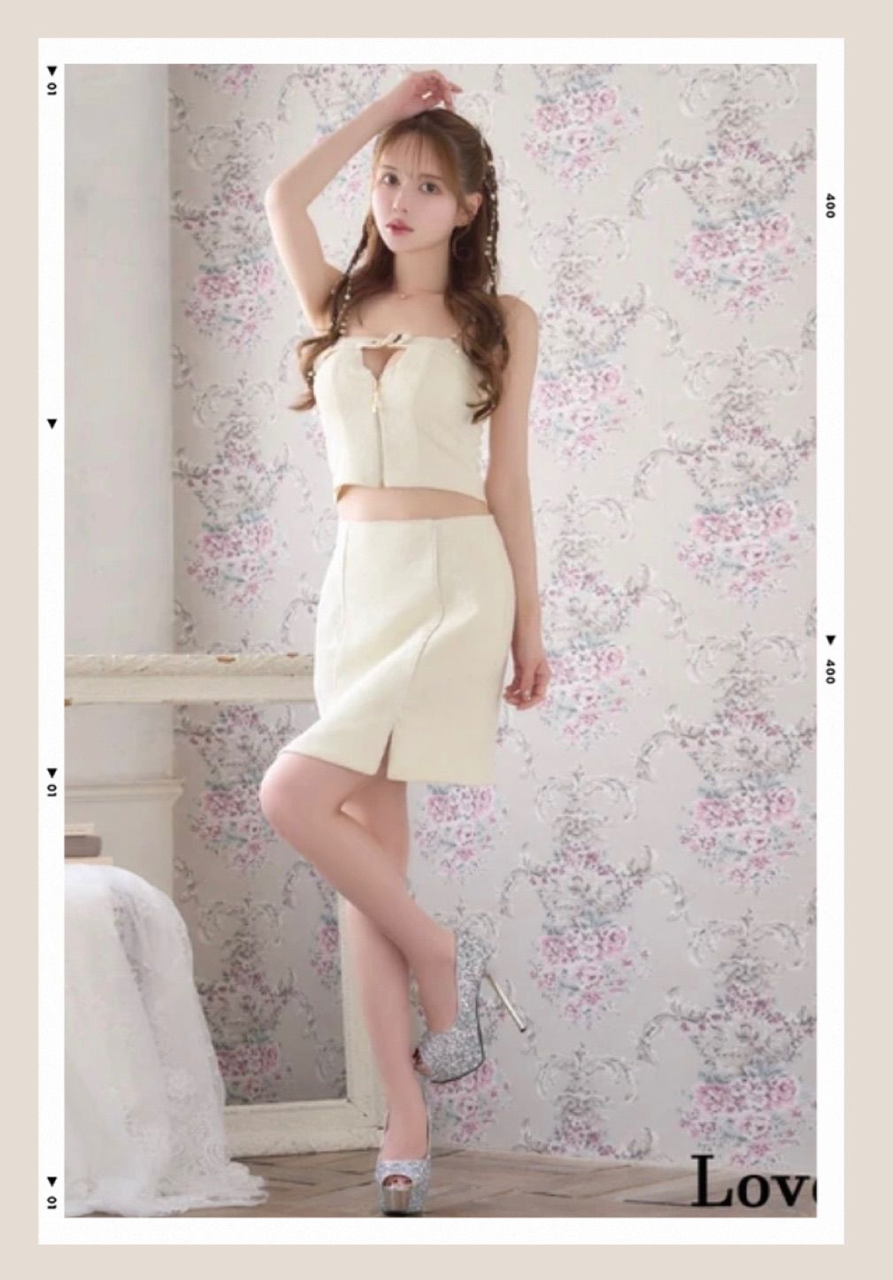 新品 セットアップ ミニドレス キャバ Love Rich ラブリッチ 白 - メルカリ