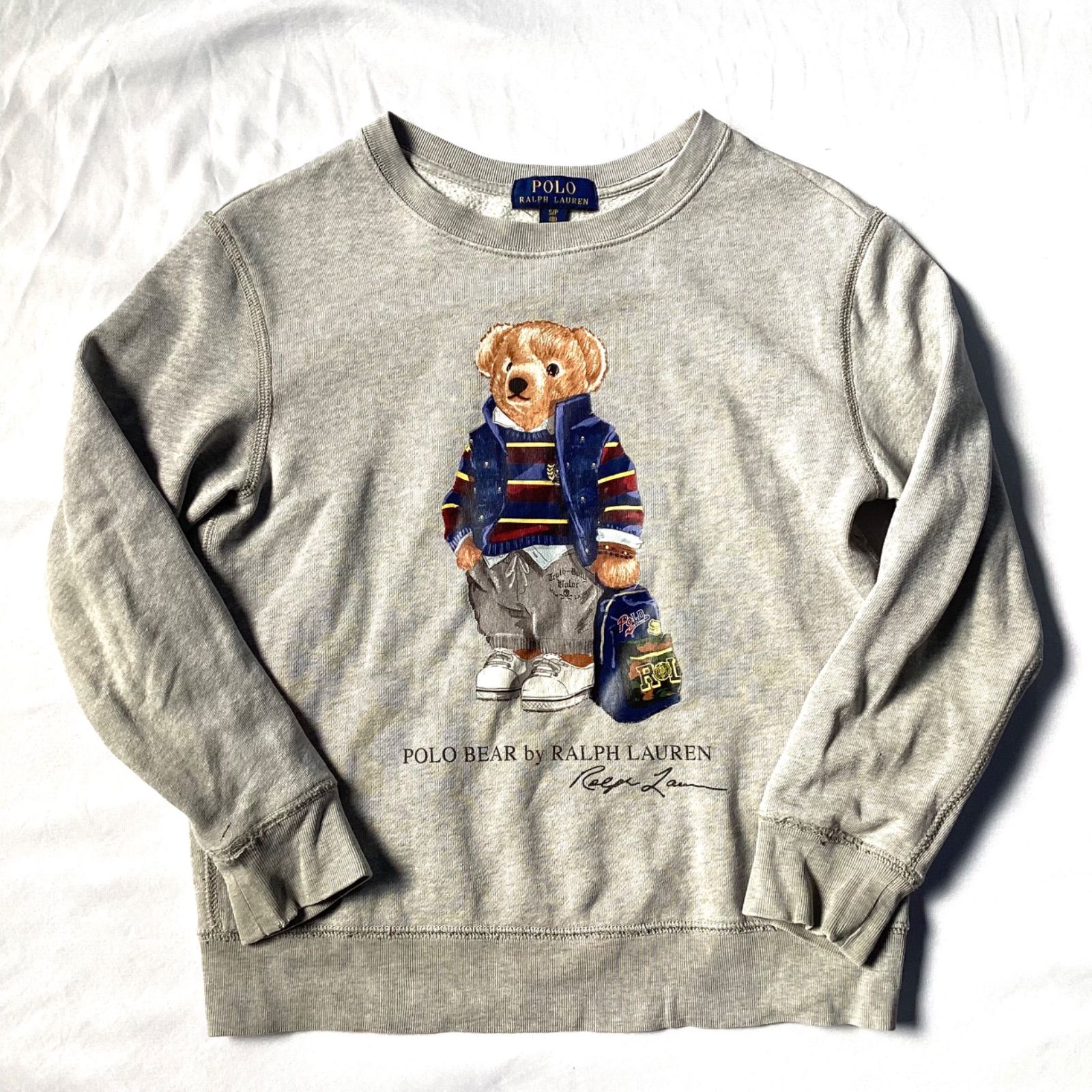 POLO RALPH LAUREN. ポロラルフローレン スウェット ベア グレー