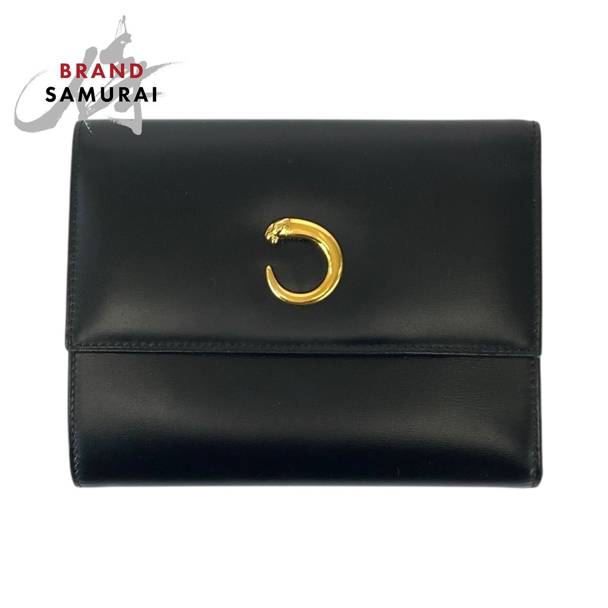 美品 CARTIER カルティエ パンテール パンサー ブラック 黒 ゴールド 