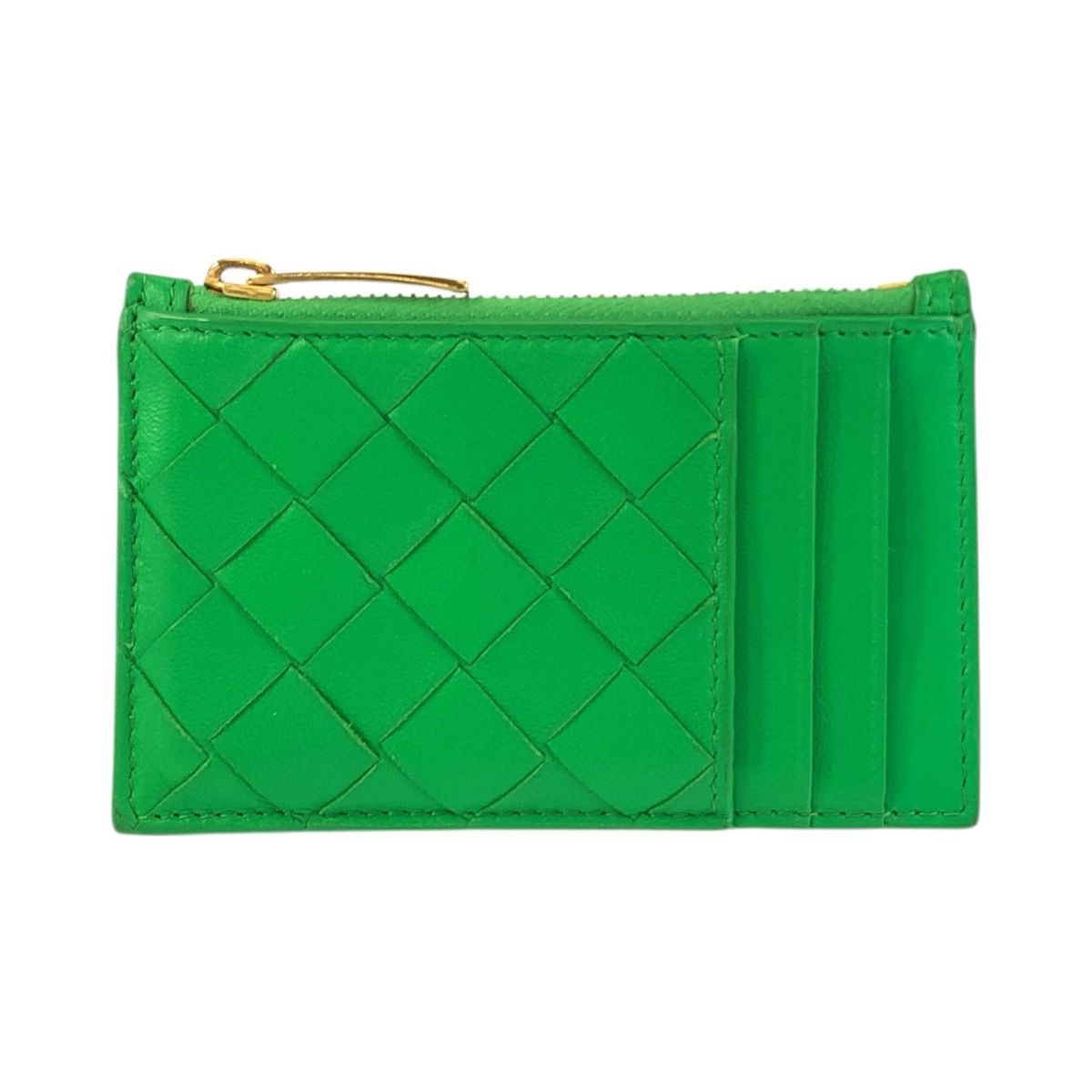 美品 BOTTEGAVENETA ボッテガヴェネタ イントレチャート グリーン