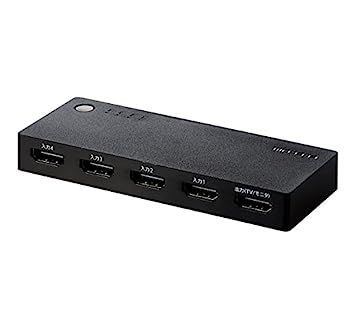 【中古】「非常に良い」エレコム HDMI切替器 【PS4/PS3/Switch対応】 4入力1出力 自動/手動切替 ケーブルなしモデル ブラック DH-SWL4CBK