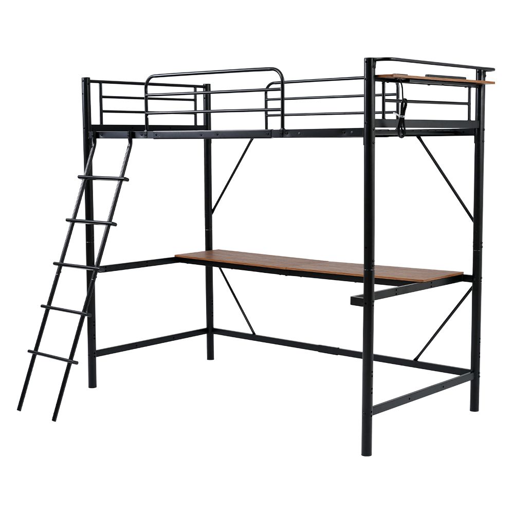 システムベット 宮棚 ロフトベッド シングル コンセント付き 移動可能