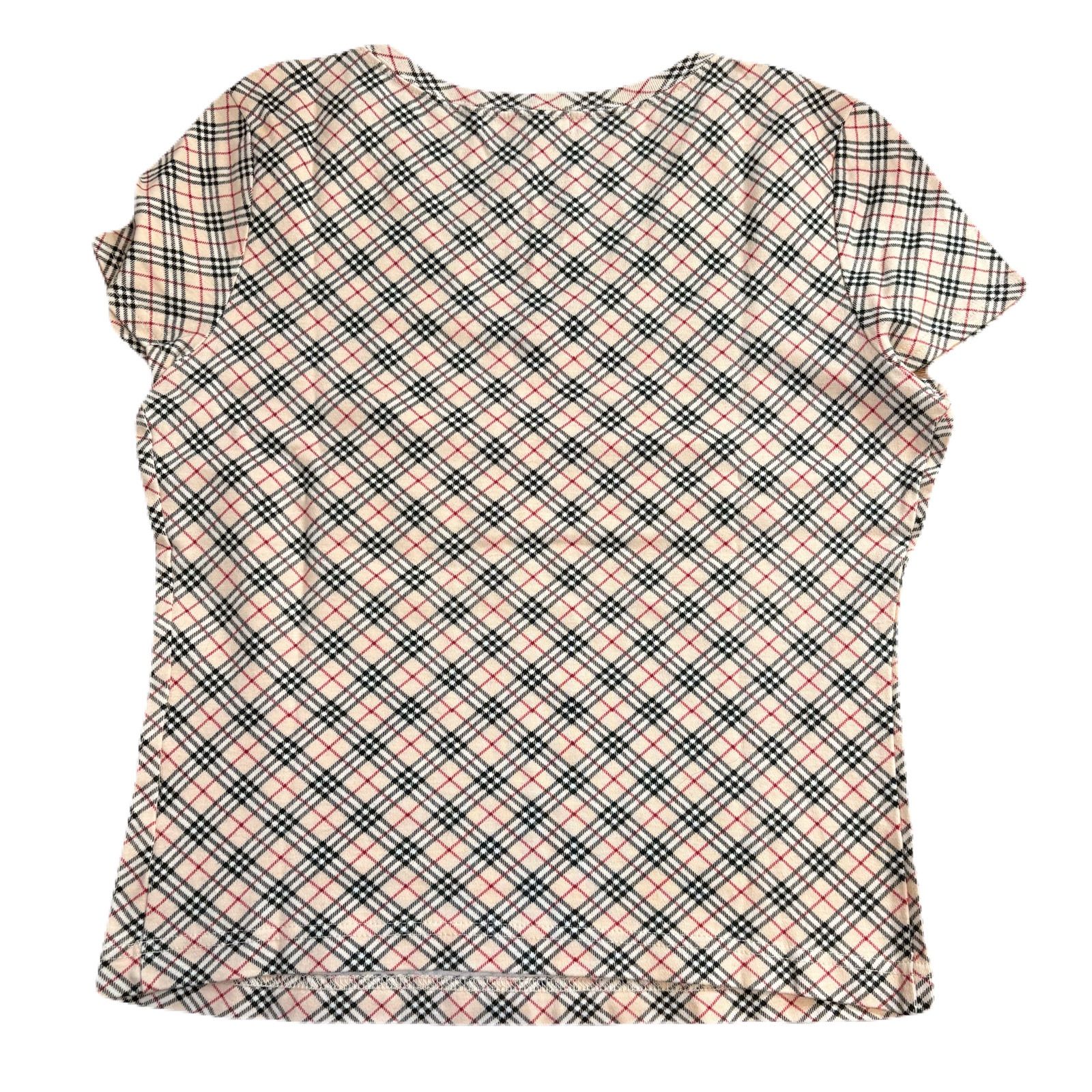 バーバリー ロンドン ブルーレーベル Tシャツ Mサイズ ノバチェック柄