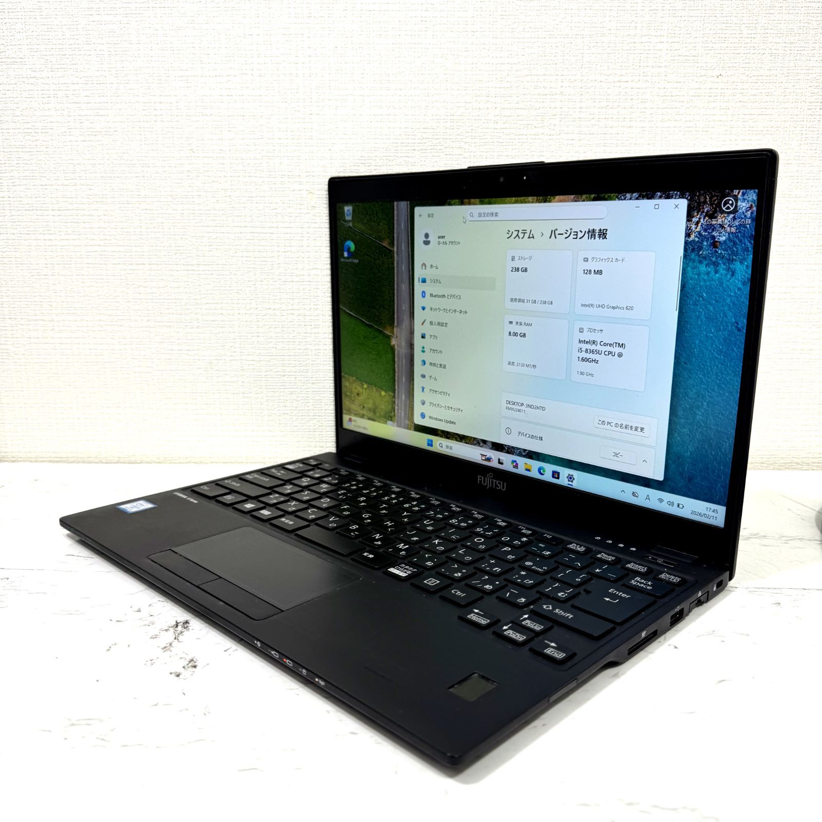 富士通 LIFEBOOK U939/B Core i5 8365U 1.60GHz/8GB/512GB(SSD