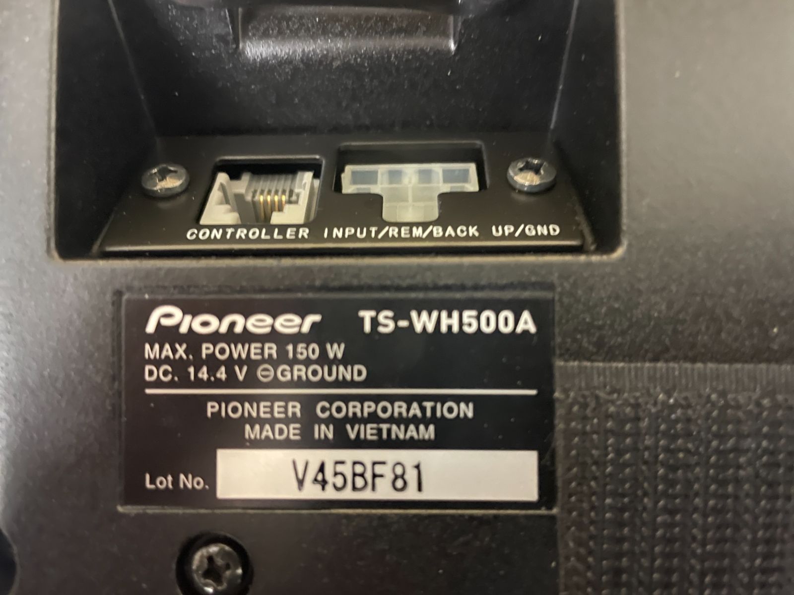 carrozzeria パワードサブウーファー TS-WH500A 中古品 菅197 - メルカリ