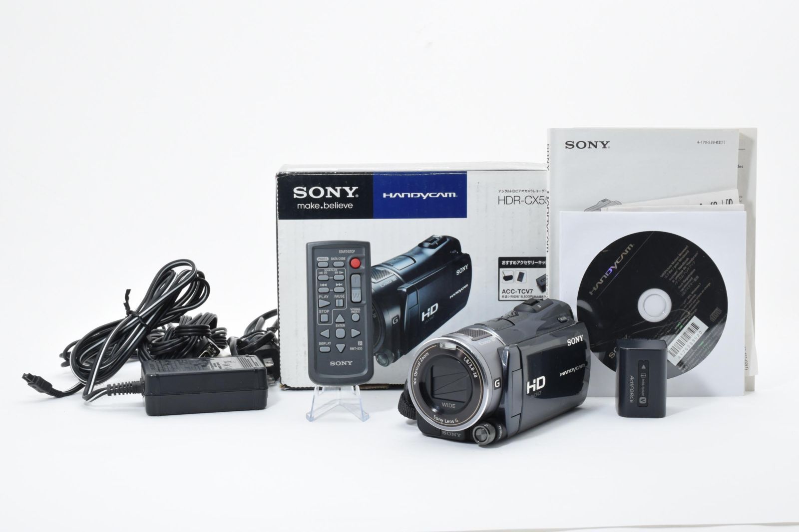 SONY ハンディカム HDR-CX550V ブラック【良品】元箱付 液晶キズあり