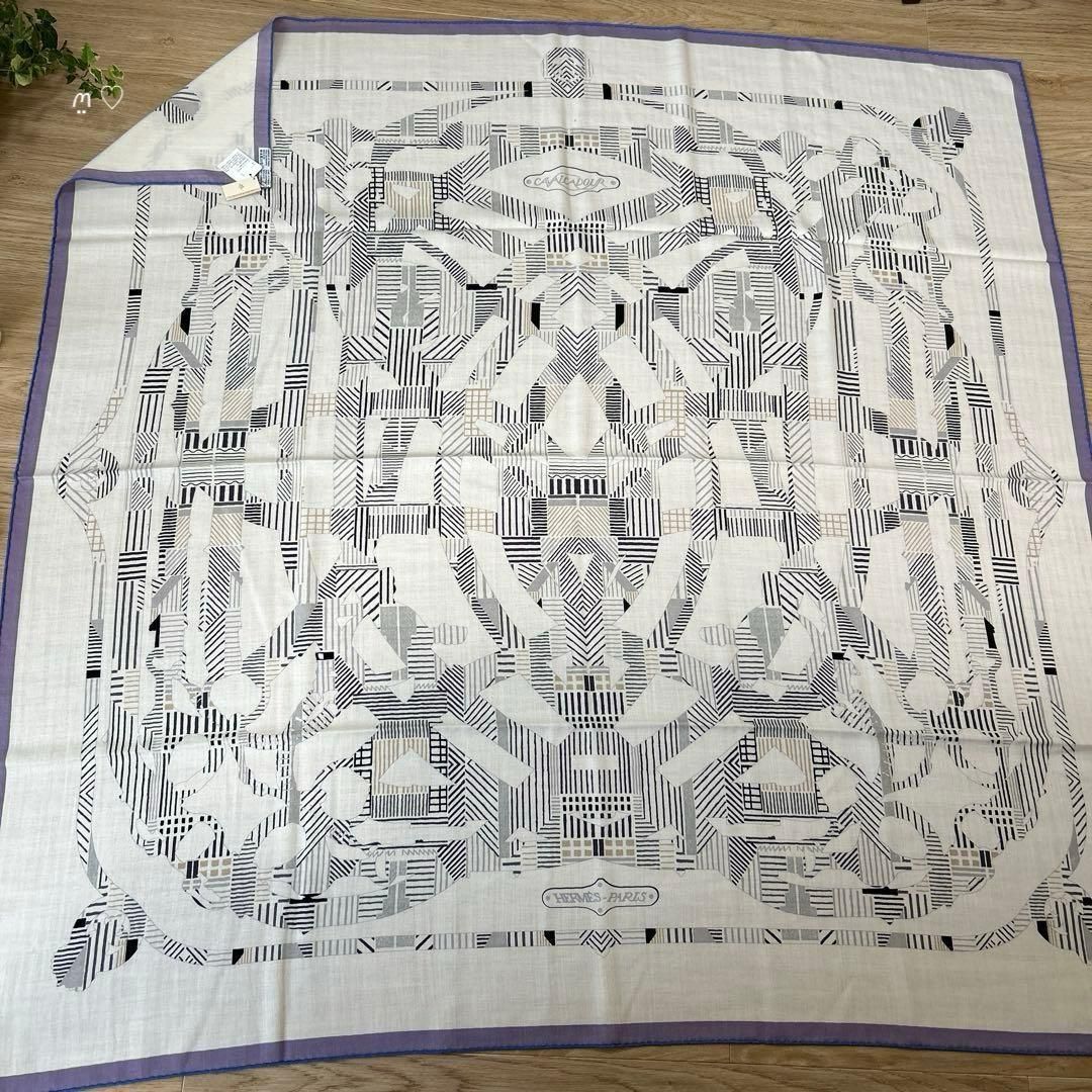 HERMESエルメス カレ140ジェアン カヴァルカドゥールモーニング